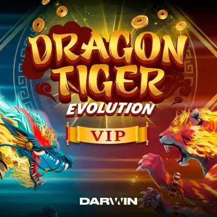 Enjoy Dragon Tiger Evolution VIP by Darwin Gaming – logo hosted on dazardbetcasino.it