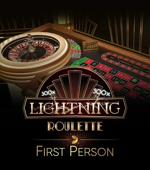 First Person Lightning Roulette by Evolution, showcased at dazardbetcasino.it – game logo