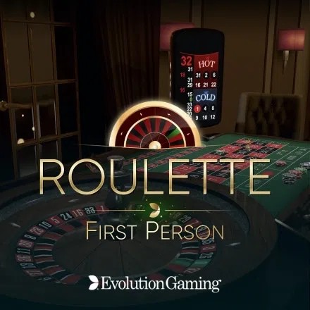 First Person Roulette online game logo by Evolution on dazardbetcasino.it
