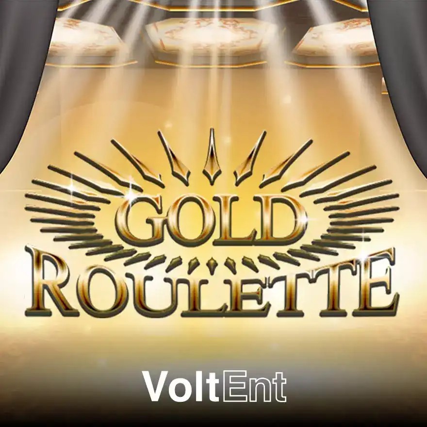 Gold Roulette logo by VoltEnt at DazardBet Casino