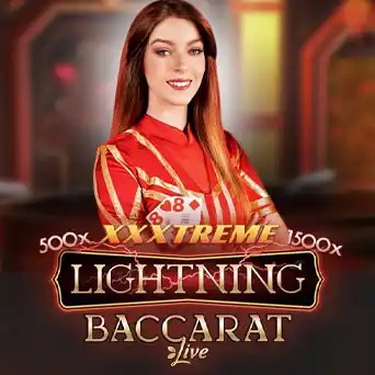 Live Dealer logo of Lightning Baccarat from Evolution at DazardBet Casino
