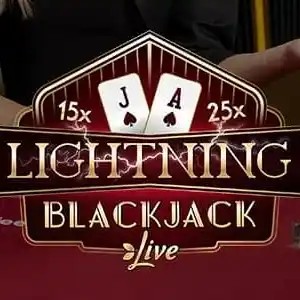 Lightning Blackjack casino game by Evolution – featured logo at DazardBet Casino