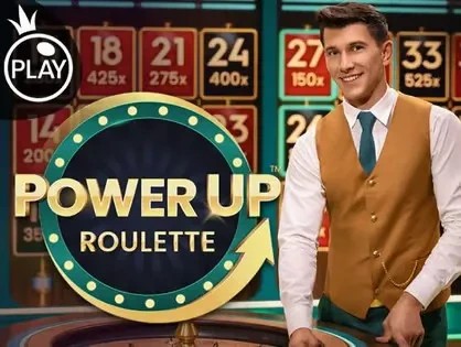 Enjoy Power UP Roulette by Pragmatic Play – logo hosted on dazardbetcasino.it